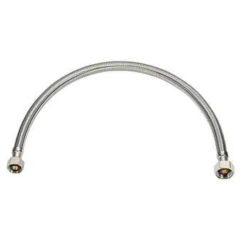 Ace 3/8 in. Compression X 1/2 in. D FIP 20 in. Stainless Steel Supply Line