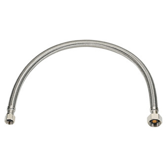 Ace 3/8 in. Flare X 1/2 in. D FIP 20 in. Braided Stainless Steel Supply Line