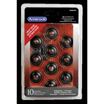 Amerock Allison Value Round Cabinet Knob 1-3/16 in. D 1-1/16 in. Oil Rubbed Bronze 10 pk