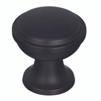 Amerock Westerly Transitional Round Cabinet Knob 1-3/16 in. D 1-3/16 in. Black Bronze 1 pk