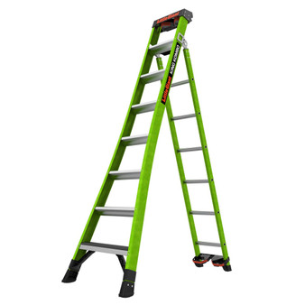 Little Giant 8 ft. H Fiberglass Step Ladder Type IAA 375 lb. capacity