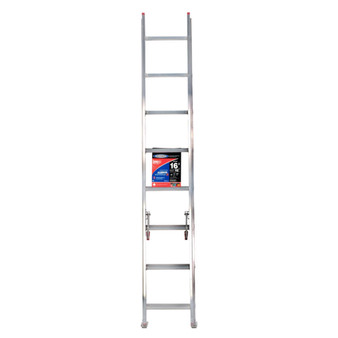 Werner 16 ft. H Aluminum Extension Ladder Type III 200 lb. capacity 8-16 ft.