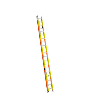 Werner Glidesafe 40 ft. H Fiberglass Extension Ladder Type IA 300 lb. capacity
