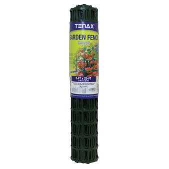 Tenax 2 ft. H X 25 ft. L Polyethylene Garden Fence Green
