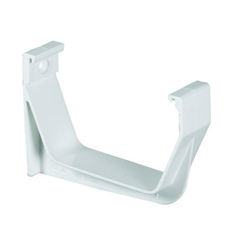 Amerimax 3.25 in. H X 1.125 in. W X 5.75 in. L White Vinyl U Exterior Hook Bracket