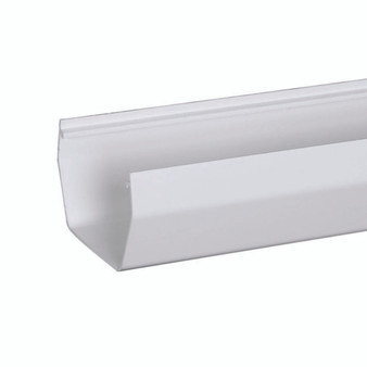 Amerimax 4 in. H X 5 in. W X 120 in. L White Vinyl U Gutter