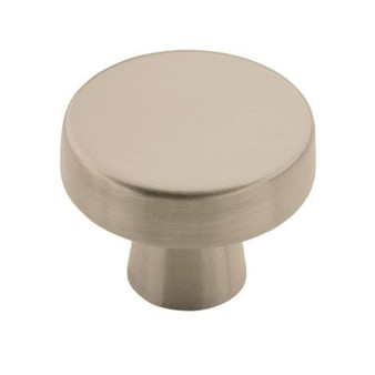 Amerock Blackrock Collection Round Cabinet Knob 1-5/16 in. D 1-1/8 in. Satin Nickel 1 pk