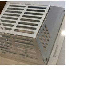 Wallecover 19 in. W X 18 in. L X 15 in. D Galvanized White Metal Wildlife Vent Cover