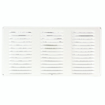 Air Vent 8 in. H X 16 in. L White Aluminum Undereave Vent