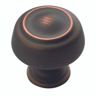 Amerock Kane & Crosley Collection Round Cabinet Knob 1-1/4 in. D 1-1/4 in. Oil Rubbed Bronze 1 pk