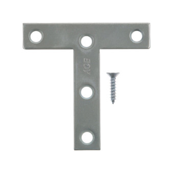 Ace 3 in. H X 3.75 in. W X 3 in. D Zinc Tee Plate
