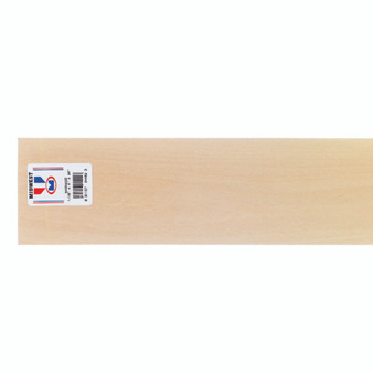 Midwest Products 1/16 in. X 4 in. W X 2 ft. L Basswood Sheet #2/BTR Premium Grade