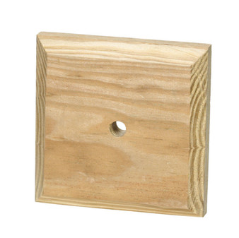 Waddell 4 in. W X 4 in. L Prefinished Brown Pine Post Cap