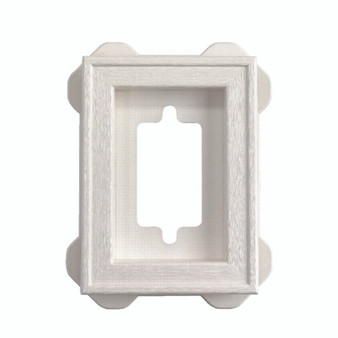 Builders Edge 8 in. H X 6-5/16 in. L Prefinished White Copolymer Mounting Block