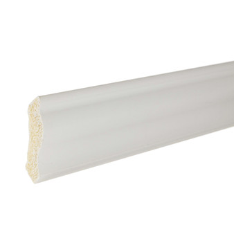 Inteplast Building Products 7/16 in. H X 2-1/8 in. W X 8 ft. L Prefinished White Polystyrene Trim
