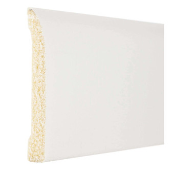 Inteplast Building Products 7/16 in. H X 3-3/16 in. W X 8 ft. L Prefinished White Polystyrene Wall B
