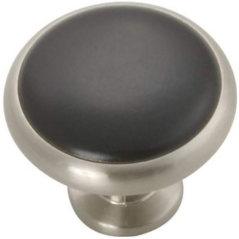 Hickory Hardware Tranquility Transitional Round Cabinet Knob 1-5/16 in. D 1-1/16 in. Satin Nickel 1