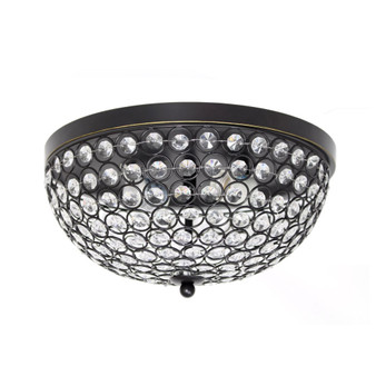 Lalia Home 6.5 in. H X 13 in. W X 13 in. L Bronze Ceiling Light