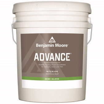 Benjamin Moore Advance Semi-Gloss Base 1 Paint Interior 5 gal