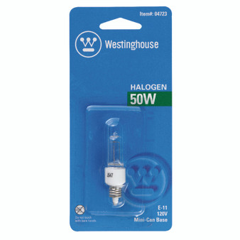 Westinghouse 50 W T4 Specialty Halogen Bulb 600 lm Bright White 1 pk