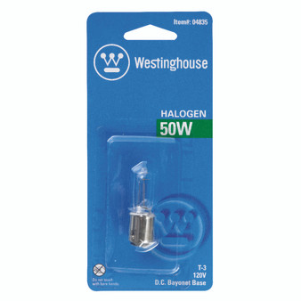 Westinghouse 50 W T3 Specialty Halogen Bulb 600 lm Bright White 1 pk