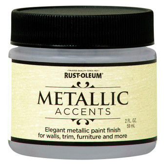 Rust-Oleum Metallic Accents Metallic Sea Shell Water-Based Paint Exterior and Interior 2 oz