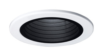 Halo Gloss Black/White 4 in. W Plastic Baffle Trim