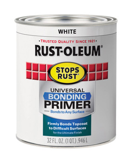 Rust-Oleum Stops Rust White Flat Water-Based Bonding Primer 1 qt