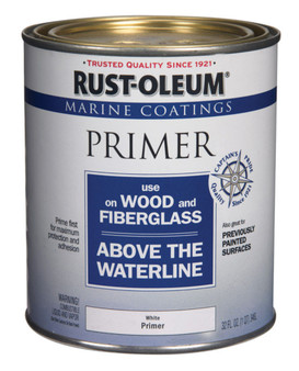 Rust-Oleum Marine Coatings Wood & Fiberglass White Primer 1 qt