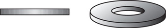 Hillman Zinc-Plated Steel 1/2 in. USS Flat Washer 50 pk
