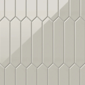 Reagan 2x10 Glossy Ceramic Picket Tile in Dove