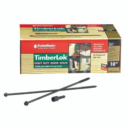 FastenMaster TimberLok No. 10 X 10 in. L Hex Epoxy Wood Screws 250 pk