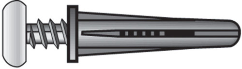 Hillman .19 in. D X 1 in. L Plastic Pan Head Conical Anchor 25 pk