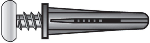 Hillman .190 in. D X 1 in. L Plastic Pan Head Conical Anchor 4 pk