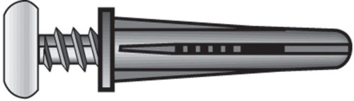 Hillman .164 in. D X 7/8 in. L Plastic Pan Head Conical Anchor 6 pk