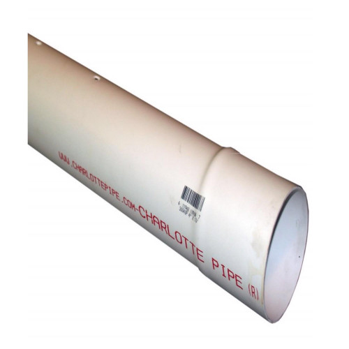 Charlotte Pipe PVC Sewer and Drain Pipe 3 in. D X 10 ft. L Bell 0 psi
