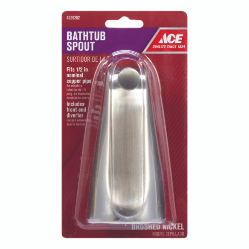Ace Brushed Nickel Tub Spout