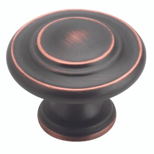 Amerock Round Cabinet Knob 1-5/16 in. D 1 in. Oil Rubbed Bronze 1 pk