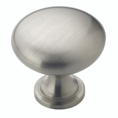 Amerock Allison Round Cabinet Knob 1-1/4 in. D 1-1/8 in. Satin Nickel 1 pk
