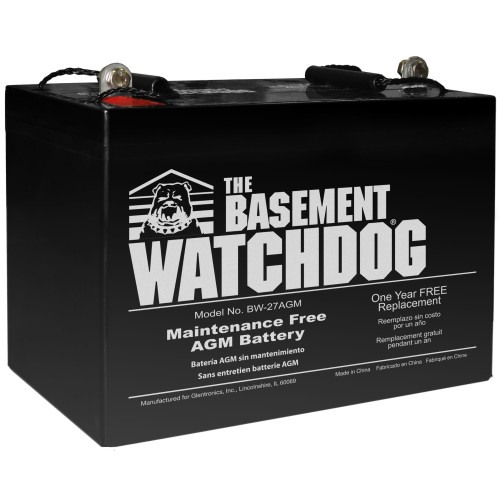 The Basement Watchdog 9 in. H X 10-1/4 in. W X 6-1/2 in. L Maintenance Free Battery