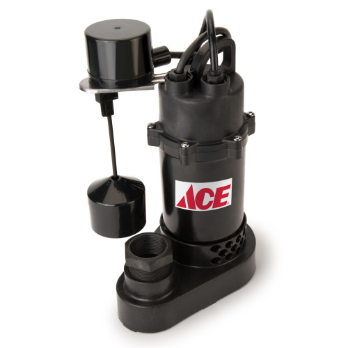 Ace 1/2 HP 4080 gph Aluminum Vertical Float Switch AC Sump Pump