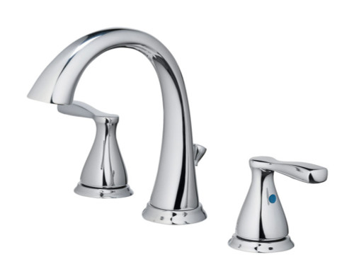 OakBrook Modena Chrome Widespread Bathroom Sink Faucet 6-8 in.