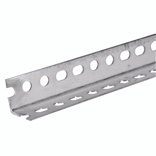 SteelWorks 0.048 in. X 1-1/4 in. W X 48 in. L Zinc Plated Steel Slotted Angle