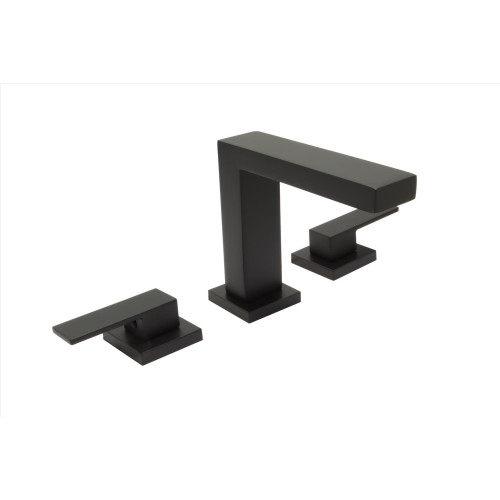 Huntington Brass Razo Matte Black Widespread Bathroom Sink Faucet 8 in.