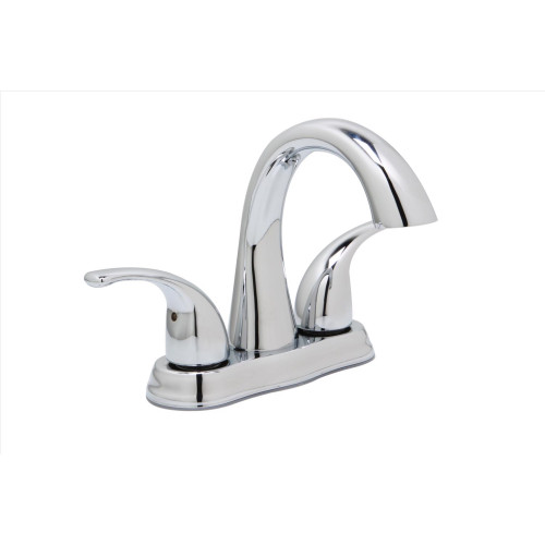 Huntington Brass Clover Chrome Centerset Bathroom Sink Faucet 4 in.