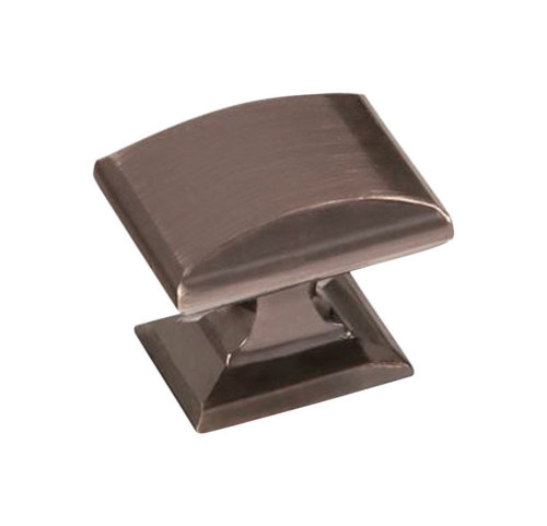 Amerock Candler Rectangle Cabinet Knob 1-1/8 in. Gunmetal 1 pk