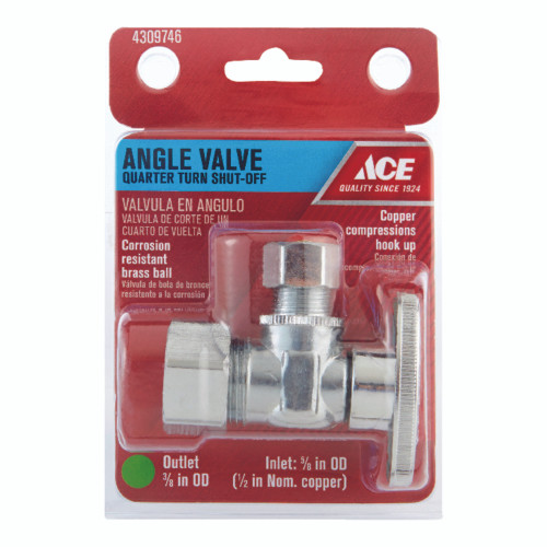 Ace Compression Compression Brass Angle Stop Valve