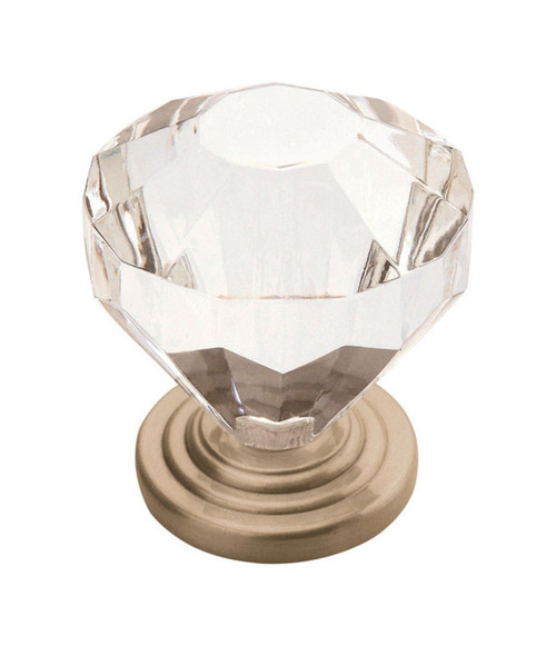 Amerock Traditional Classics Cabinet Knob 1-1/4 in. D 1-3/8 in. Satin Nickel 1 pk