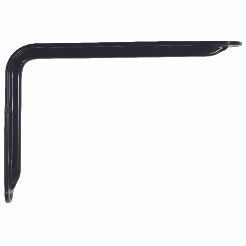 Knape & Vogt John Sterling Black Steel Decorative Bracket 12 Ga. 12 in. L 125 lb