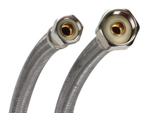 Fluidmaster 3/8 in. Compression X 1/2 in. D FIP 16 in. Braided Stainless Steel Supply Line